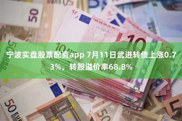 宁波实盘股票配资app 7月11日武进转债上涨0.73%，转股溢价率68.8%