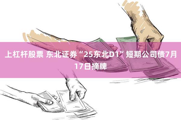 上杠杆股票 东北证券“25东北D1”短期公司债7月17日摘牌